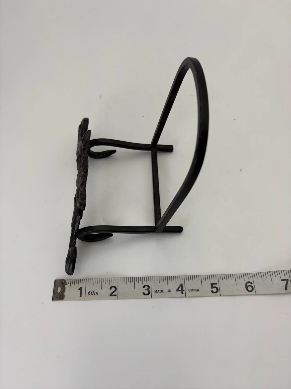 Vintage Decorative Cast Iron Stand or Easel - Black